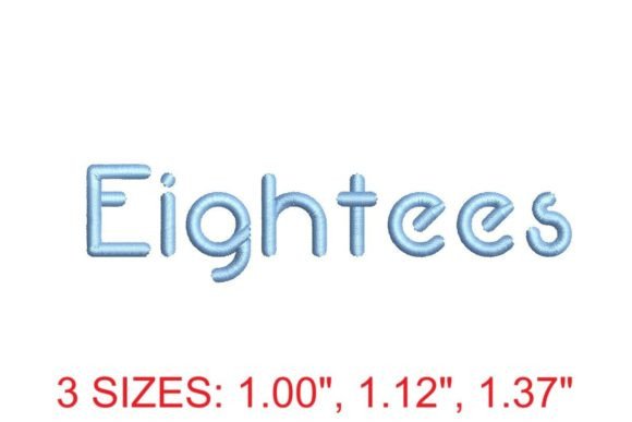 Eightees Embroidery Font Review